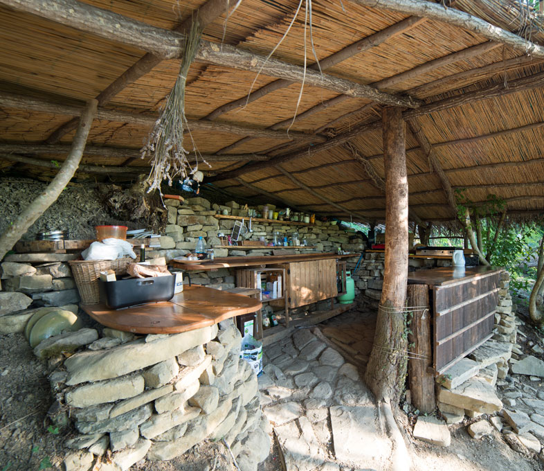 Open-air kitchen
